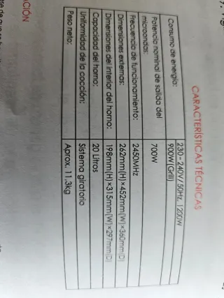 Microondas Fersay MCO2015