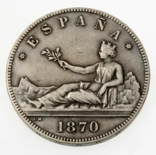 Moneda 5 Pesetas Plata Alfonso XIII 1889