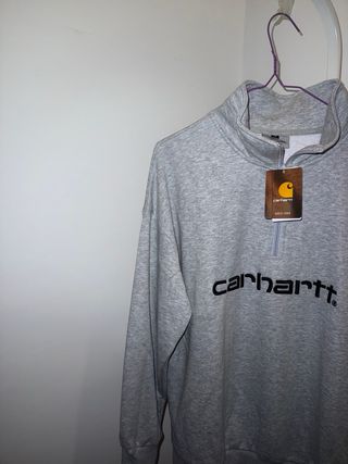Jersey Carhartt Gris Media Cremallera