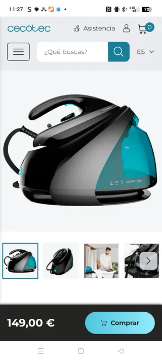 Centro de Planchado Cecotec Fast&Furious 8060