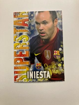 Cromo Iniesta FC Barcelona