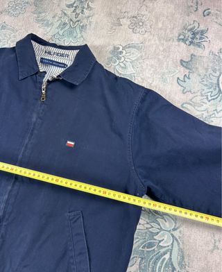 Chaqueta Harrington Tommy Hilfiger azul old money