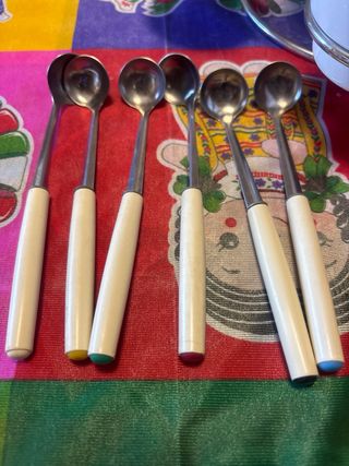 Set Fondue Blanco Cerámica y Metal