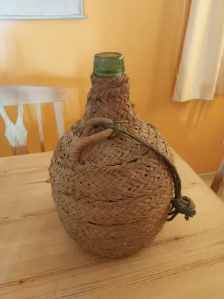 Garrafa Antigua Dama Juana Esparto 8L