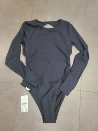 Body Oysho negro manga larga Talla L