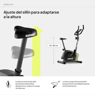 Bicicleta de entrenamiento Zipro