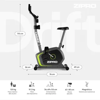 Bicicleta de entrenamiento Zipro