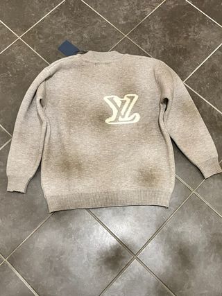 Maglione streetwear Louis Vuitton Grigio