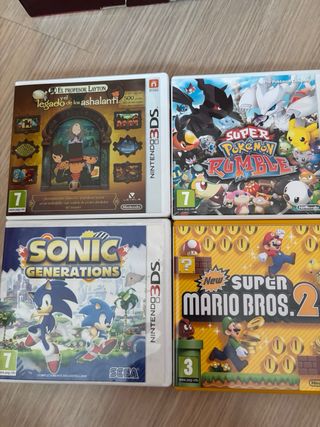 Nintendo 3DS Roja + 4 Juegos