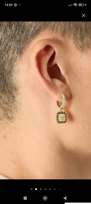 Pendiente Guess Hombre Dorado