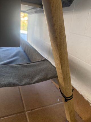 Cuna colecho gris y madera