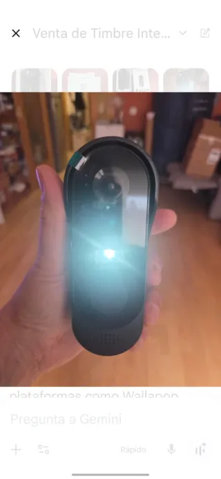 Timbre Inteligente WiFi Cámara HD Visión Nocturna