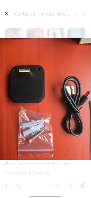 Timbre Inteligente WiFi Cámara HD Visión Nocturna