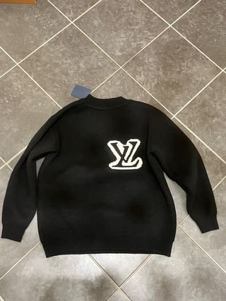 Maglione Louis Vuitton Nero Logo LV