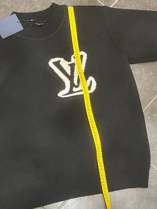 Maglione Louis Vuitton Nero Logo LV