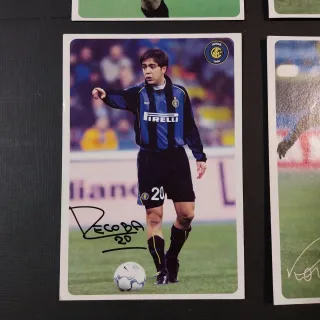 Cartoline Calcio Inter - Giocatori Autografati