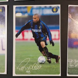 Cartoline Calcio Inter - Giocatori Autografati