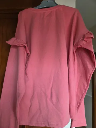 Camiseta/Sudadera rosa con mariposa