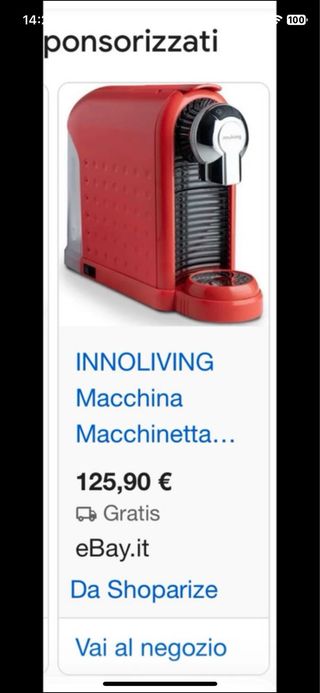 Macchina Caffè Inno-living Rossa