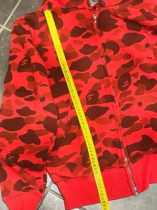 Felpa BAPE con cappuccio rossa