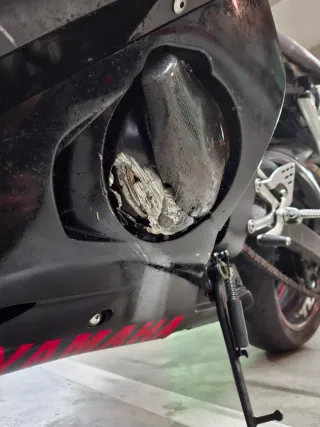 Yamaha R6 siniestro 2005