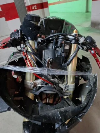 Yamaha R6 siniestro 2005