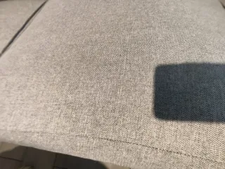 Sofá chaiselongue tela gris ikea kivik