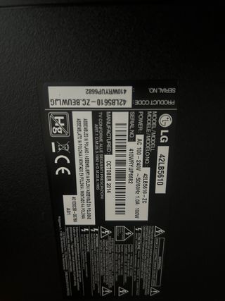 Televisor LG 42 Negro