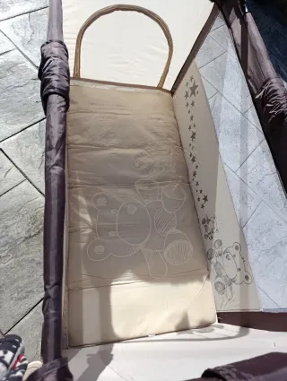 Cuna de viaje con cambiador + colchon