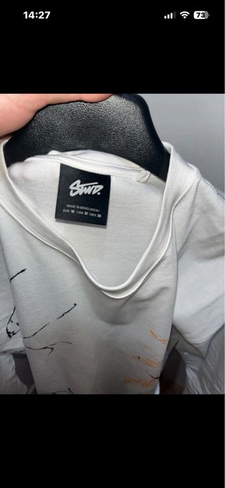 Camiseta Pull&Bear blanca estampada