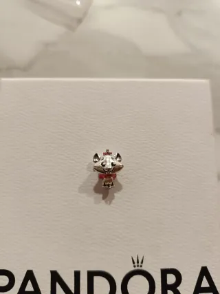 Charm Minnie Mouse Pandora Plata y Rojo