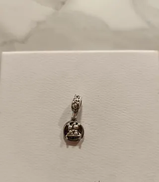 Charm Minnie Mouse Pandora Plata y Rojo