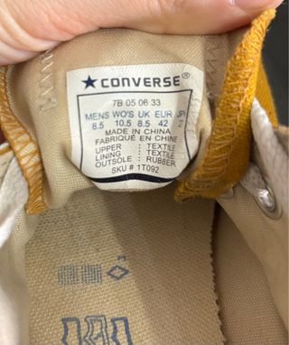 Converse All Star Bajas Mostaza