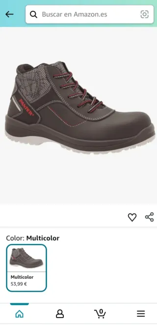 Botas de seguridad Panter negras (sin estrenar)