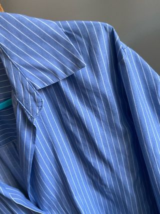 Camisa rayas Stradivarius azul mujer