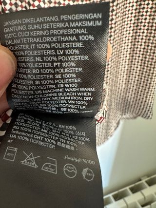 Blusa estampada tejido semitransparente  H&M