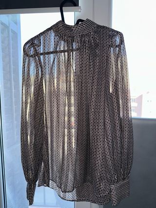 Blusa estampada tejido semitransparente  H&M