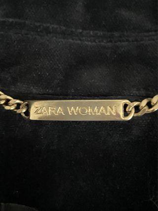 Americana Zara Terciopelo  azul