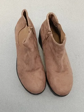 Botines terciopelo marrón talla 36