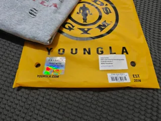 Hoodie YoungLA Rasgado Cinza e Preto