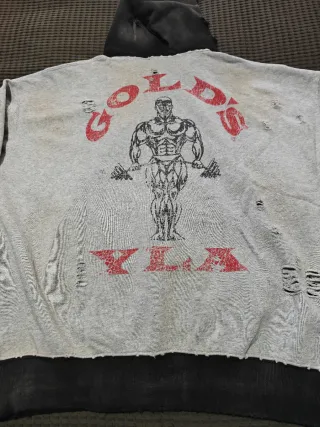 Hoodie YoungLA Rasgado Cinza e Preto