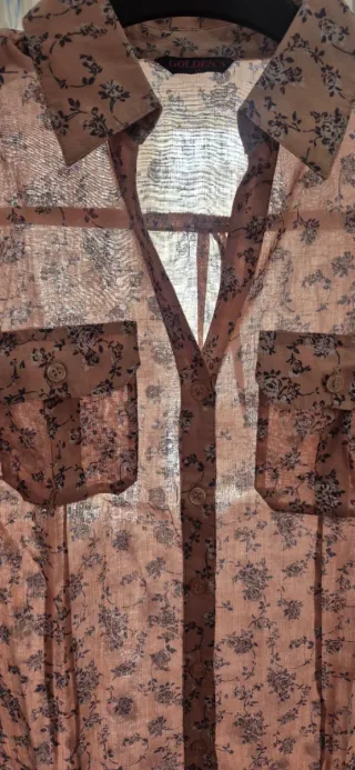 Camicetta mezza manica fantasia floreale tg. M