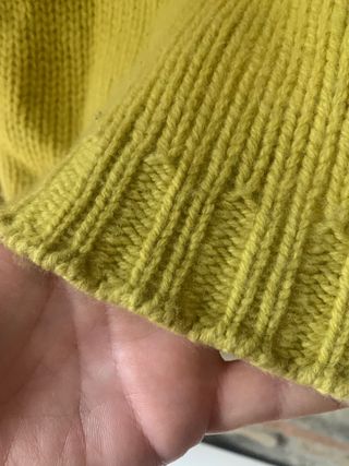 Maglione misto cashmere giallo