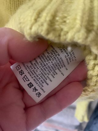 Maglione misto cashmere giallo