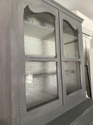 Mueble Alacena Cocina Vintage Gris