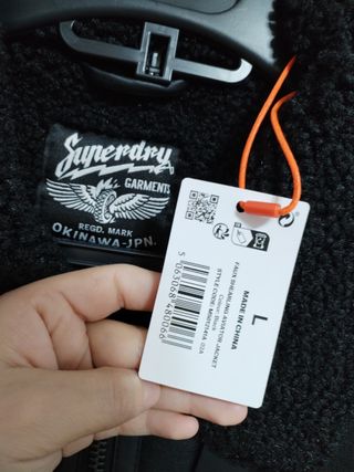 Chaqueta de cuero aviator Superdry