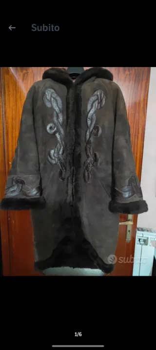 Cappotto donna invernale pelle 42