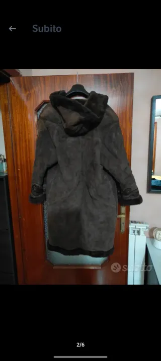 Cappotto donna invernale pelle 42