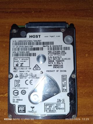 Hard Disk 500GB HGST
