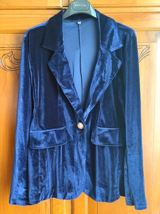 Giacca Chiara Milano Blu Velluto